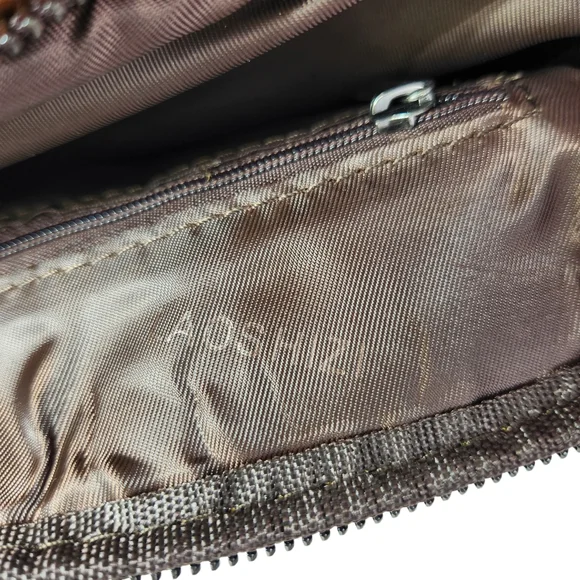 Leather Crossbody Bag Multi Pocket Travel Messenger Bag Unisex Adjustable Strap - Picture 13 of 15